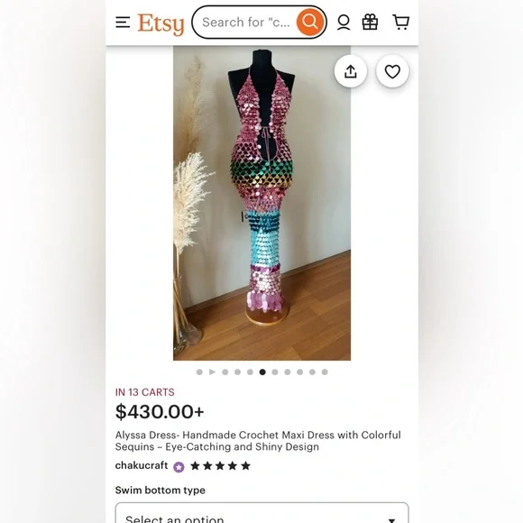 Chaku Craft Alyssa Dress, handmade in Türkiye. Great condition worn once. - Picture 4 of 7